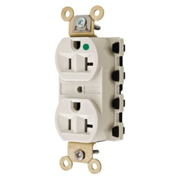 Image for Hubbell® Snap-On 20 Amp 125 Volt Hospital-Grade Snapconnect Duplex Standard Outlet (Light Almond) from HD Supply