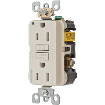 Image for Hubbell® 15 Amp 125 Volt Combination Tamper-Resistant Afci/gfci Receptacle (Light Almond) from HD Supply