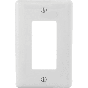 Image for Hubbell 1-Gang Decorator Nylon Wall Plate (4-Pack) (White) from HD Supply