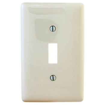 Image for Hubbell 1-Gang Toggle Wall Plate (Light Almond) (4-Pack) from HD Supply