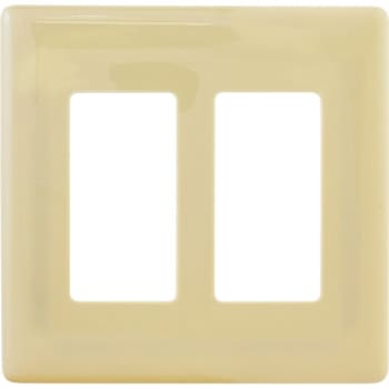 Image for Hubbell 2-Gang Polycarbonate Wall Plate (Ivory) from HD Supply