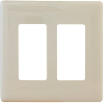 Image for Hubbell 2-Gang Polycarbonate Wall Plate (Light Almond) from HD Supply