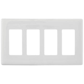 Image for Hubbell 4-Gang Snap-On Decorator Wall Plate from HD Supply