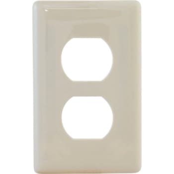 Image for Hubbell 1-Gang Duplex Snap-On Wall Plate (Light Almond) from HD Supply
