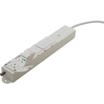 Image for Hubbell® Healthcare Outlet Assembly 6-Outlet 20 Amp Surge Protective Power Strip W/ 6 Ft Cord from HD Supply