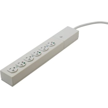 Hubbell® 6-Outlet 20 Amp Hospital Grade Surge Protector W/ 6 Ft Cord