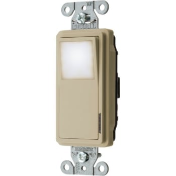 Image for Hubbell-Pro 20 Amp Decorator Nightlight Switch (Ivory) from HD Supply
