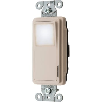Image for Hubbell-Pro 20 Amp Decorator Nightlight Switch (Light Almond) from HD Supply