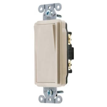 Image for Hubbell-Pro 20 Amp 120/277 Vac 2-Position Decorator Switch (Light Almond) from HD Supply