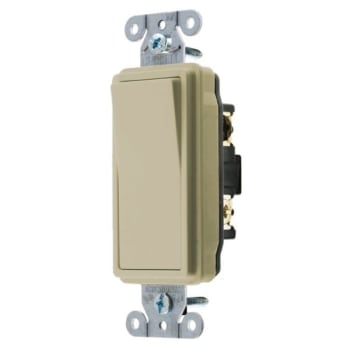 Image for Hubbell-Pro 20 Amp 120/277 Vac 3-Way/2-Position Decorator Switch (Ivory) from HD Supply