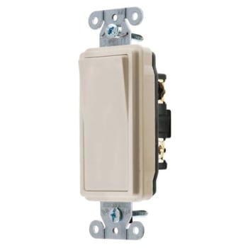 Image for Hubbell-Pro 20 Amp 3-Way/2-Position Decorator Switch (Light Almond) from HD Supply
