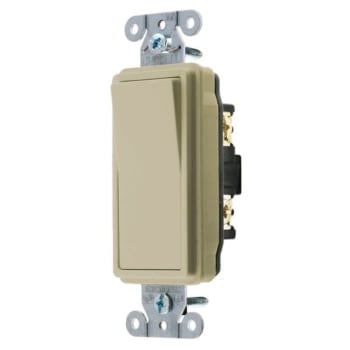 Image for Hubbell-Pro 20 Amp 120/277 Vac 2-Position 4-Way Decorator Switch (Ivory) from HD Supply