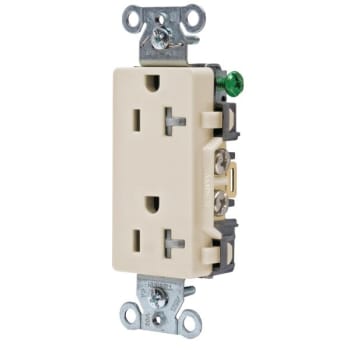 Image for Hubbell® 20 Amp 125 Volt Commercial Duplex Standard Outlet (Light Almond) from HD Supply