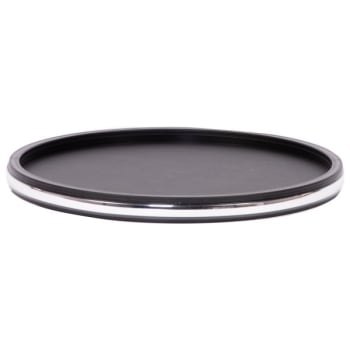Image for Hapco Lux Collection 14" Tray, Black Morocco,  Chrome Trim, Pack Of 12 from HD Supply