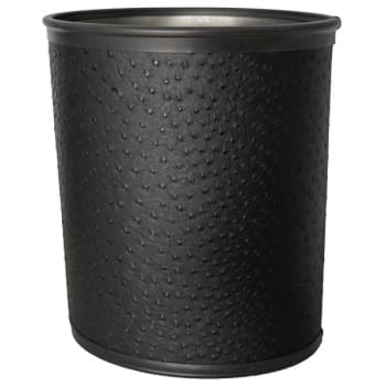 Image for Hapco Vivid Collection 13 Qt. Wastebasket, Brilliant Black, Pack Of 6 from HD Supply