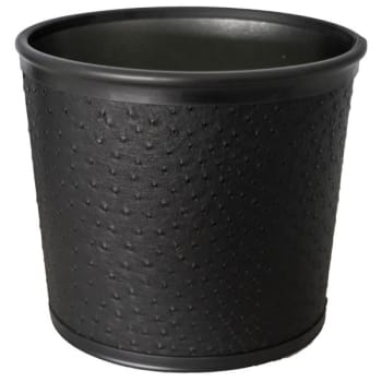 Image for Hapco Vivid Collection 8 Qt. Wastebasket, Brilliant Black, Pack Of 6 from HD Supply