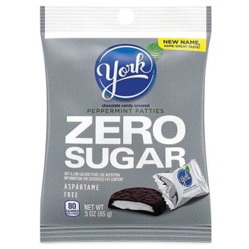 Image for York Sugar Free Peppermint Pattie, 3 Oz Peg Bags, 12/pack from HD Supply