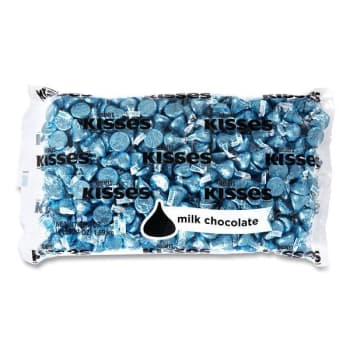 Image for Hershey's Kisses, Milk Chocolate, Blue Wrappers, 66.7 Oz Bag from HD Supply