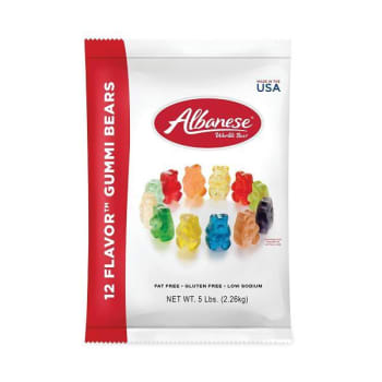 Albanese World’s Best Gummi Bears, 5 Lb Pouch, Assorted Flavors