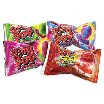 Image for Bazooka Ring Pop Lollipops, Assorted Flavors, 0.5 Oz, 40 Piece Tub from HD Supply