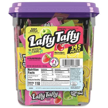 Image for Nestle Laffy Taffy, Assorted Flavors, 3.08 Lb Tub, 145 Wrapped Pieces/tub from HD Supply