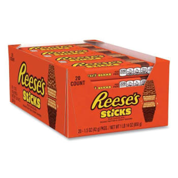 Image for Reese's Sticks Wafer Bar, 1.5 Oz Bar, 20 Bars/box from HD Supply