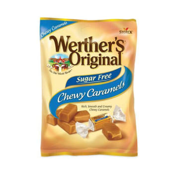 Image for Werther's Originalsugar Free Chewy Caramel Candy, 1.46 Oz Bag, 12/pack from HD Supply