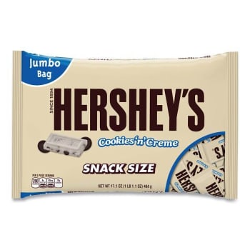 Hershey's Snack Size Bars, Cookies N Creme, 17.1 Oz Bag, 2/pack