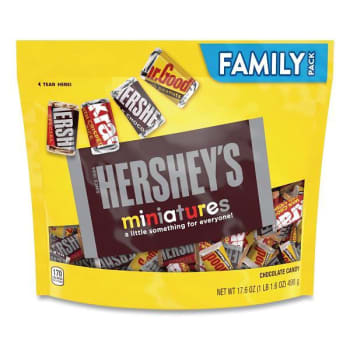 Image for Hershey's Miniatures Variety Family Pack, Assorted Chocolates, 17.6 Oz Bag from HD Supply