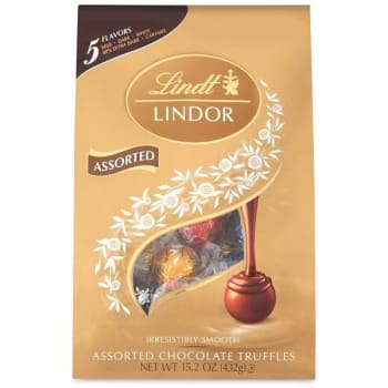Lindt Lindor Assorted Truffles Platinum Bag, 15 Oz, 36 Pieces