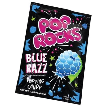 Image for Pop Rockssugar Candy, Blue Raspberry, 0.33 Oz Pouches, 24/pack from HD Supply