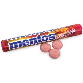 Image for Mentos Cinnamon Singles Chewy Mints, 1.32 Oz, 15 Rolls from HD Supply