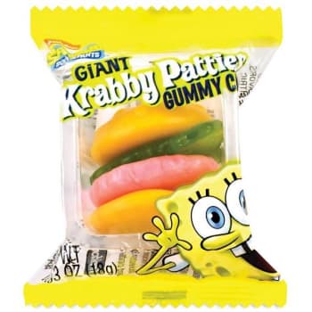 Nickelodeonspongebob Squarepants Giant Krabby Patties Gummy Candy, 0.63 Oz Pack
