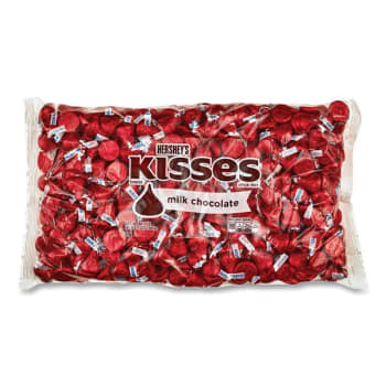 Image for Hershey's Kisses, Milk Chocolate, Red Wrappers, 66.7 Oz Bag from HD Supply