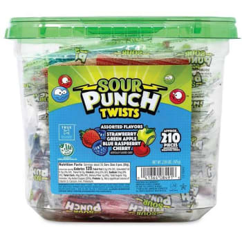 Image for Sour Punchtwists, Variety, 2.59 Lb Tub, Approx. 210 Pieces from HD Supply