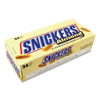 Image for Snickers Almond Bar, 1.76 Oz Bar, 24 Bars/box from HD Supply