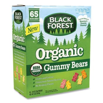 Image for Black Forest Organic Gummy Bears, 0.8 Oz Pouch, 65 Pouches/Carton from HD Supply