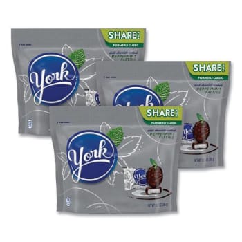 Image for York Share Pack Peppermint Patties, Miniatures, 10.1 Oz Bag, 3 Bags/pack from HD Supply