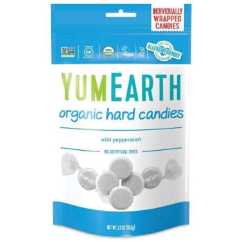 Yumearth Organic Wild Peppermint Hard Candies, 3.3 Oz Bag, 3/pack