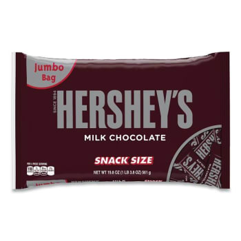 Image for Hershey's Snack Size Bars, Milk Chocolate, 19.8 Oz Bag from HD Supply