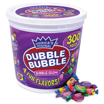 Image for Dubble Bubble Bubble Gum Assorted Flavor Twist Tub, 300 Pieces/tub from HD Supply