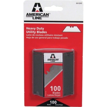 American Safety Razor 66-0240 2-Notch Utility Knife Blade, Package Of 100