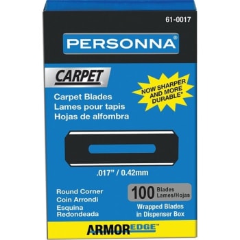 Personna 61 0017 Hd 017 Round Corner Slotted Carpet Blade Box Package Of 100 Hd Supply