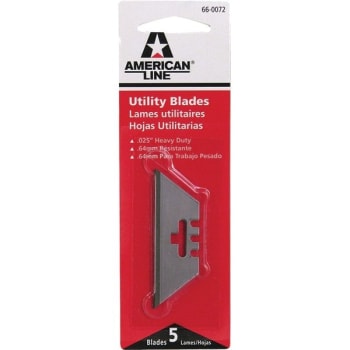 Image for American Safety Razor 66-0072 HD 3-Notch Utility Knife Blade, Package Of 30 from HD Supply