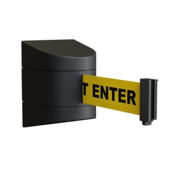 Image for Montour Line Black Plastic 30' Fixed Wall Mount -Caution - Do Not Enter Belt from HD Supply