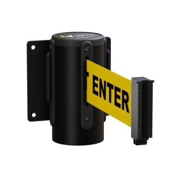 Image for Montour Line 11' Black Steel Fixed Wall Mount -Caution - Do Not Enter Belt from HD Supply