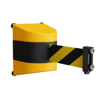 Image for Montour Line Yellow Plastic 15' Magnetic Wall Mount Yellow & Black Diagonal Belt from HD Supply
