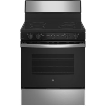 Image for Ge® 5.0 Cu Ft Electric Range, Self Clean, Stainless Steel/black from HD Supply