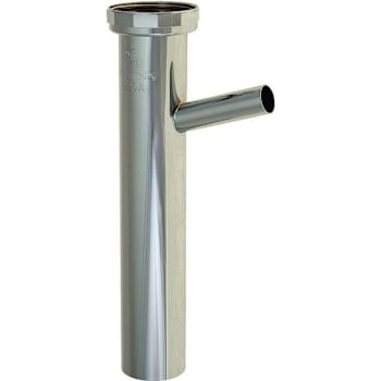 Premier Brass Dishwasher Tailpiece  Chrome  22 Gauge  1-1/2 X 8 In.