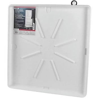 Image for Camco 28 In. X 30 In. Washing Machine Drain Pan Stackable With Pvc Fitting from HD Supply